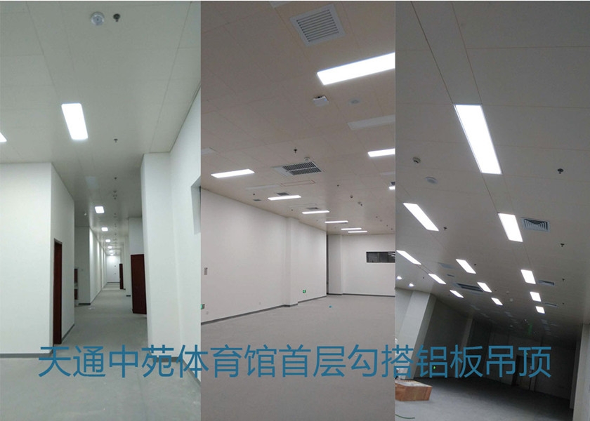 天通中苑体育馆勾搭铝单板吊顶